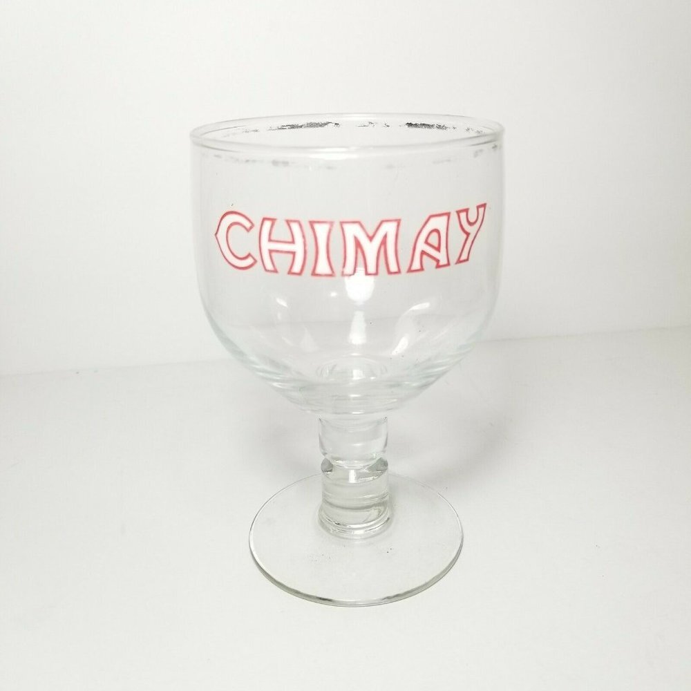 Chimay Chalice Trappist Beer Glass Belgium Silver